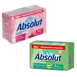 Мыло твердое 2в1 ABSOLUT 4х75г Дикая орхидея /FitoGuard Алоэ (24шт) - 952-136