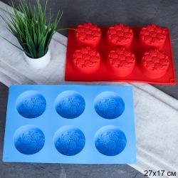 Форма д/выпечки силикон 6 ячеек Мафины 6,5x3см 25x16,5см HL-059 (200шт) - 719034 Форма д/выпечки силикон 6 ячеек Мафины 6,5x3см 25x16,5см HL-059 (200шт) - 719034