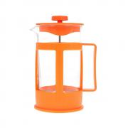 Френч-пресс 0,6л пластик, боросиликатное стекло, оранжевый (36шт) - FR-06-014 (н)