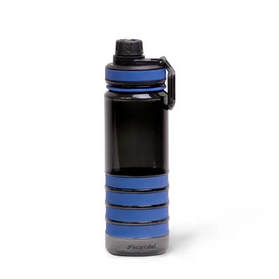Бутылка спортивная д/воды 750мл пласт.тритан черно-синий (40шт) - KM-2302xx x