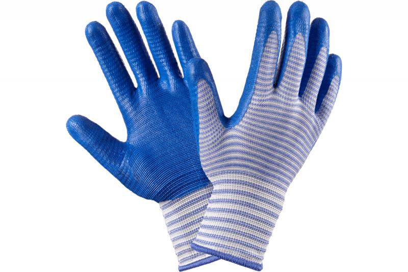 Перчатки нейлон рабочие синие (12/1200) - Зx xx