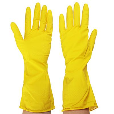 Перчатки д/уборки рез. XL желтые VETTA (12шт) - 447-008xx
