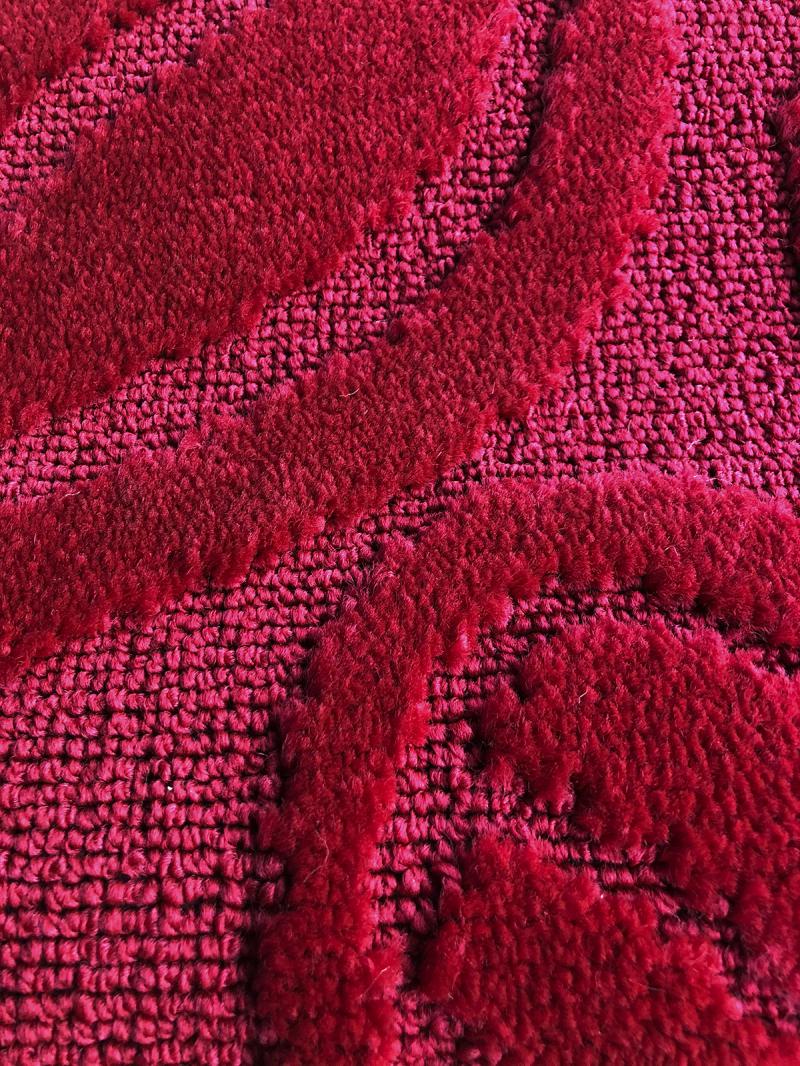 Набор ковриков д/ванной CADESI LEMIS (2шт) 60х100+60х50 вишневый 3016 Турция - 001299xx