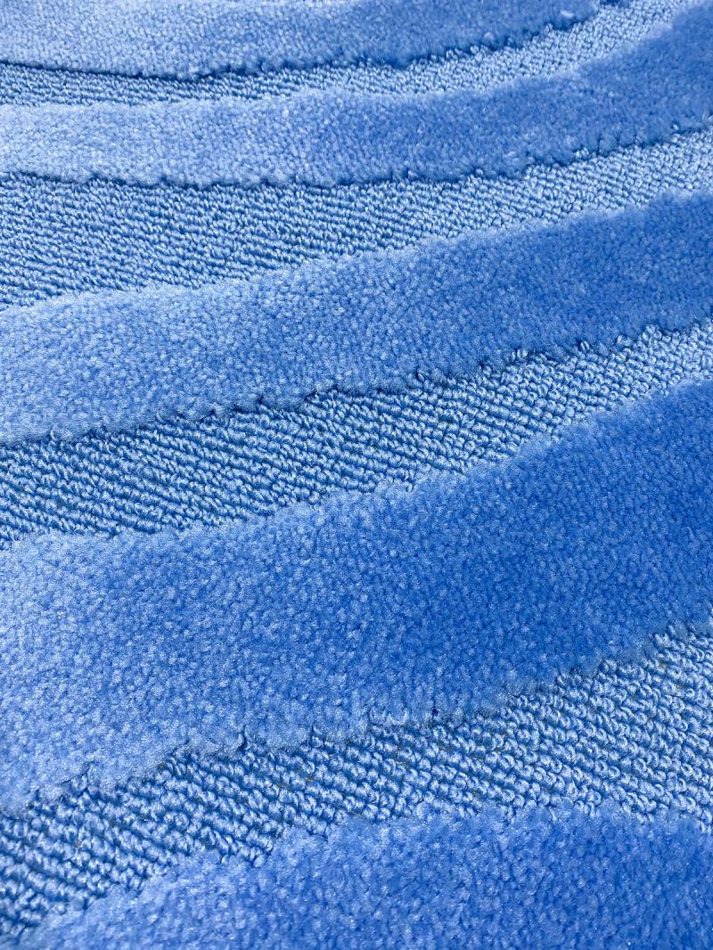 Набор ковриков д/ванной CADESI LEMIS (2шт) 60х100+60х50 голубой 3014 Турция - 001294xx