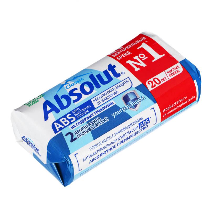Мыло твердое Absolut 90г антибакт.(6/72шт) - 952-006xx