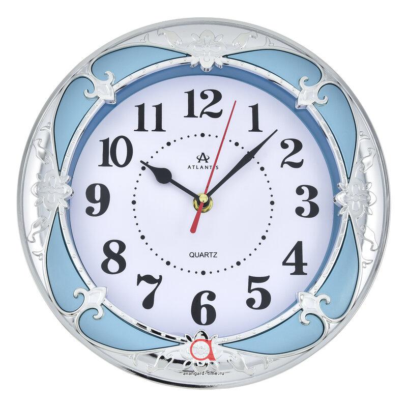 Часы настенные Atlantis круг 24,8см TLD-35092 bluexx